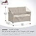 Honest Patio Bench Loveseat Cover, 100% Waterproof Outdoor Sofa Cover, Lawn Patio Furniture Covers with Air Vent(60