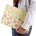 Skydue Floral Printed Festival Letter Size Poly Envelopes Document Organizer Booklet File Paper Folders with Snap Button, 8Pack