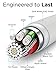 PowerBear Long iPhone Charger 10ft [MFI Certified] Durable Silicone - White