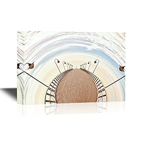 Watercolor Style Canvas Wall Art - A Vision of Humorous - Gallery Wrap Modern Home Art | Ready to Hang - 12x18 inches