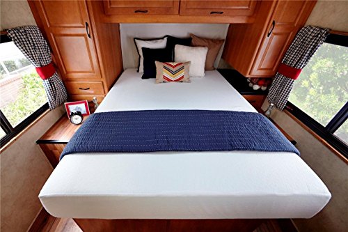 Zinus Deluxe Memory Foam 10 Inch RV / Camper / Trailer / Truck Mattress, Short Queen