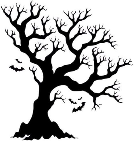 Amazon Kasumy ハロウィンの大きな木の壁のステッカーの背景壁のステッカーの窓の家の装飾のラベルの装飾ハロウィーン 剥がせる 壁紙 部屋飾り 防水 爽やか 自然風 Diy 玄関 バスルーム 壁紙シール 壁の装飾 環境保護 ウォールステッカー オンライン通販