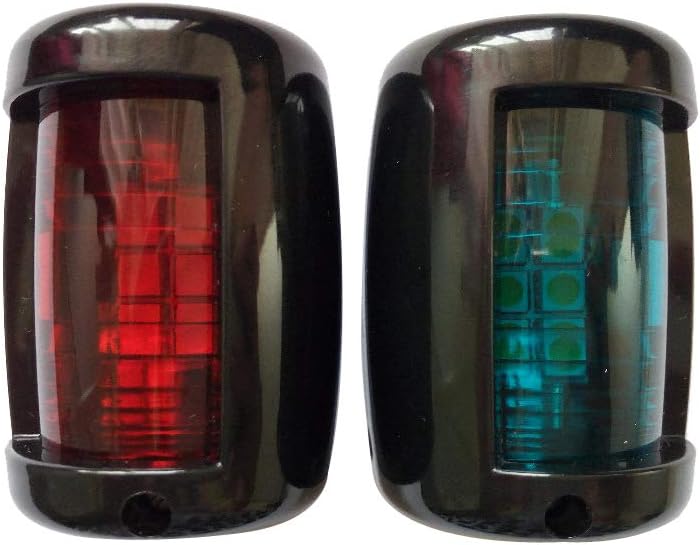 ZONCENG 12V Marine Boat Yacht Lights LED Starboard/Port Navigation Light 2 Packs