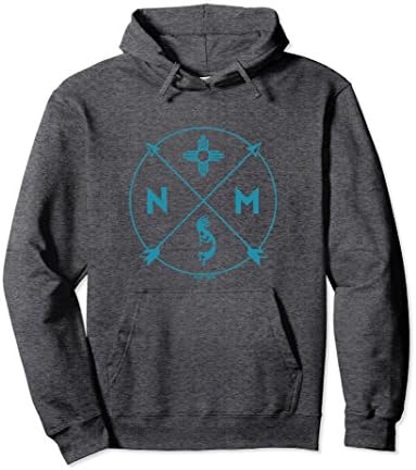 Unisex New Mexico Hoodie - State Flag Small Dark Heather