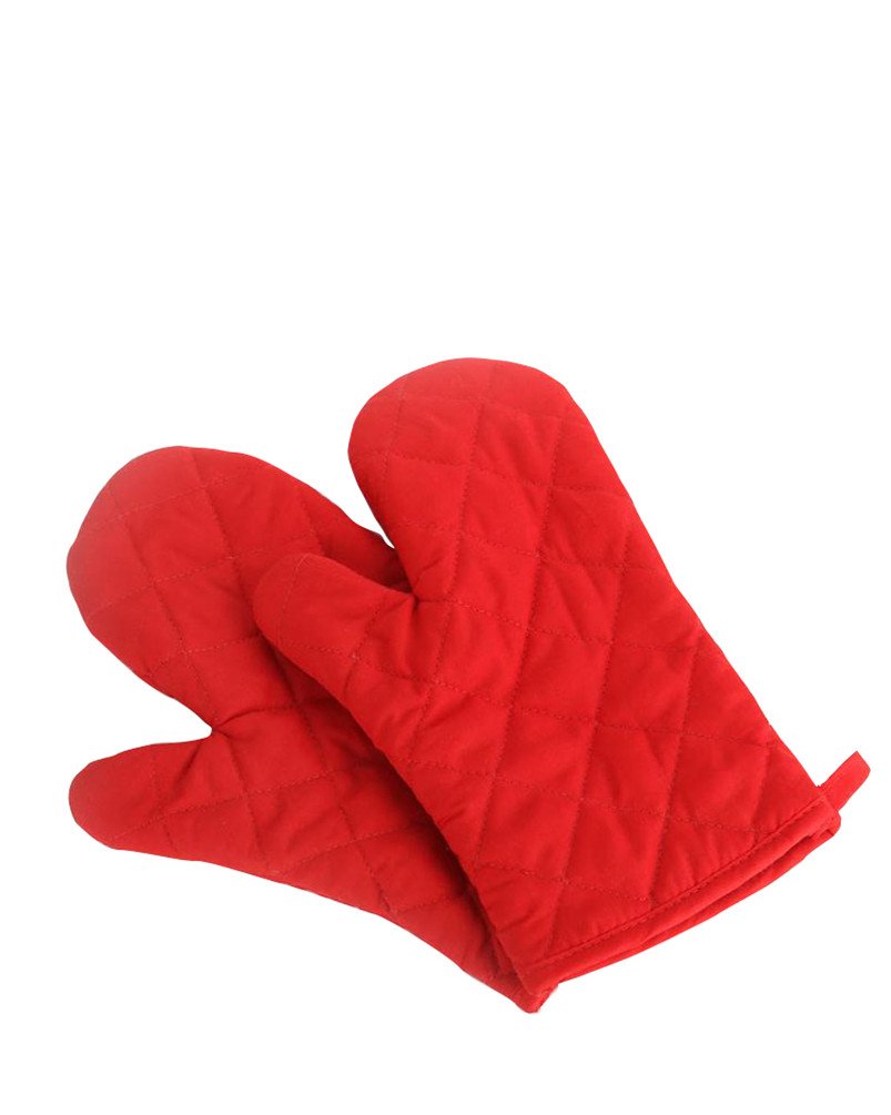 1 Pair Oven Baking Gloves, Red