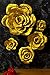 MEJOY 5 Large Crepe Paper Flowers,Handcrafted Flowers,Nursery Wall,Metallic Gold Rose Flower,for Wedding Backdrop, Gold Bachelorette,Baby Shower,Photo Backdrop,Gatsby Nursery,Archway Decor