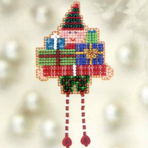 Holli Elf Beaded Counted Cross Stitch Ornament Kit