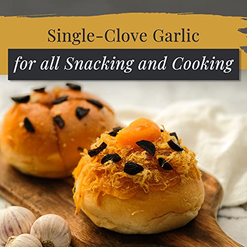 PreAureum AllNatural Premium Black Garlic, Fermented and Peeled Single Clove Garlic, Black