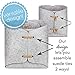 Kasefox Felt Storage Bin - Natural Tan Suede Ties - Premium Grey Felt Organizing Basket for Home, Office, Nursery, Toys, Dorm, Closet – Fits in Cube Storage Shelves - Medium