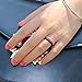 MOKANI 10 Pack Silicone Wedding Ring for Women, Thin Diamond Shape Rhombic Rubber Band, Fashion, Colorful, Comfortable fit, Skin Safe, Size 5
