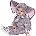 Forum Novelties Baby Boy's Plush Cuddlee Elephant Costume, As Shown, 1-2 Years