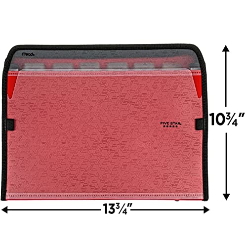 Five Star 7Pocket Expanding File Organizer, Plastic Expandable File