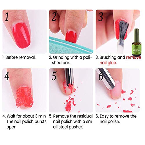 Magic Nail Polish Remover,Professional Removes Soak-Off Gel Polish in 3-5 Minutes,Easily & Quickly,Don't Hurt Your Nails - Thumbnail 4