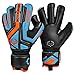 Renegade GK Talon Cyclone 2 Goalie Gloves with Pro-Tek Finger Savers | 4mm Hyper Grip & Duratek | Black, Orange, Blue Soccer Goalkeeper Gloves (Size 8, Youth-Adult, Roll Cut, Level 2)
