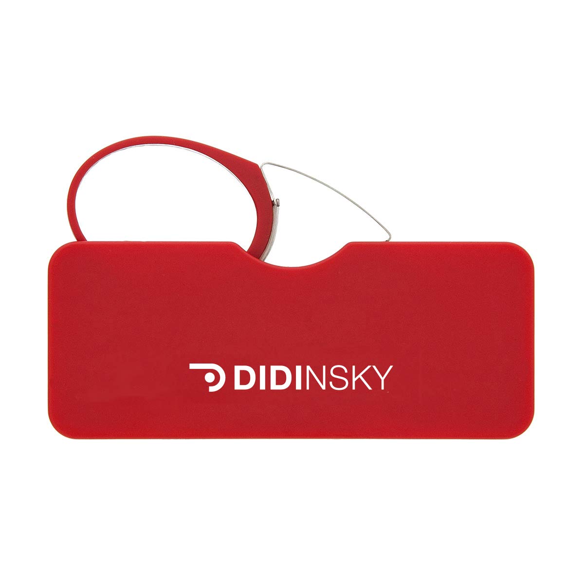 DIDINSKY Reading Glasses for Men and Women. Pocket Hard Case. Frameless Stylish Glasses for Optimal Comfort. Fashion. Red +1.0 – ORSAY — image 1