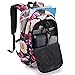 Tzowla Business Laptop Backpack Water Resistant Anti-Theft with USB Charging Port and Lock 15.6 Inch Computer Backpacks for Men, Women, Casual Hiking Travel Daypack (Flower)