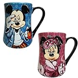 Disney Parks Exclusive Mickey Some Mornings Are Rough & Minnie Mouse Mornings Aren't Pretty 2 Pc. Mug Set