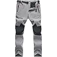 MAGCOMSEN Men's Hiking Pants Quick-Dry Water Resistant Lightweight Work Outdoor Pants with Zipper Pockets