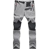 MAGCOMSEN Men's Hiking Pants Quick-Dry Water Resistant Lightweight Work Outdoor Pants with Zipper Pockets
