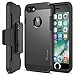 iPhone 7 Case, Trianium [Duranium Series] Heavy Duty Ultra Protective Cases Shock Absorption Hard Covers with Built-in Screen Protector+ Holster Belt Clip Kickstand for Apple iPhone 7 2016 -Gunmetal