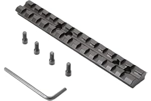 HIGOO Scope Top Rail Mount Picatinny/Weaver Top Rail 13 Slots Scope Top Rail Mount Compatible with Mossberg 500/590 Series