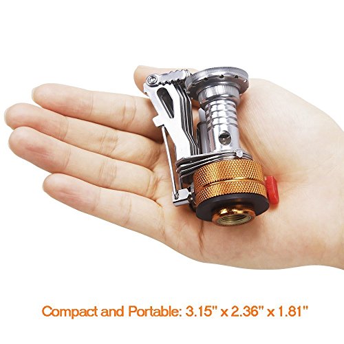 image for BRAND CENTER Camping Stove Ultralight Pocket Size Portable Outdoor Bac