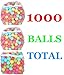 BalanceFrom 2.3-Inch Phthalate Free BPA Free Non-Toxic Crush Proof Play Balls Pit Balls- 6 Bright Colors in Reusable and Durable Storage Mesh Bag with Zipper