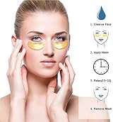 IFUDOIT Premium Crystal 24K Gold Gel Collagen Eye Mask 25 Pairs view 6