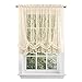Collections Etc Songbird Shabby Chic Lace Balloon Shade Curtain with Rod Pocket Top, 56
