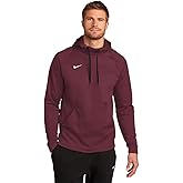 Nike MEN'S THERMA PULLOVER HOODIE (DARK MAROON/WHITE, Small)