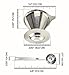 Pour Over Coffee Filter Dripper Kit with Bonus 2 Tablespoon Scoop - All Stainless Steel Cone Paperless and Reusable Hand Brewer Bundle - Coffover Coffee Drip