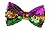 Purple Green & Gold Sequin Mardi Gras Bowtie