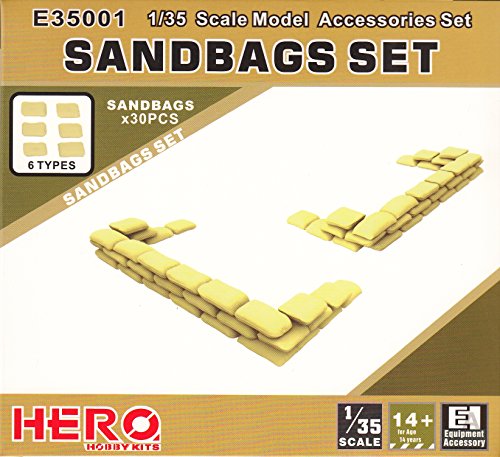 HHKE35001 1:35 Hero Hobby Kits Accessories - Sandbag Set [MODEL KIT ACCESSORY]