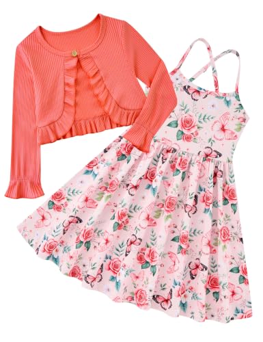 Toddler Girls Butterfly Dress 3T 4T Sleeveless Dresses for Girl Kid Clothes at Amazon