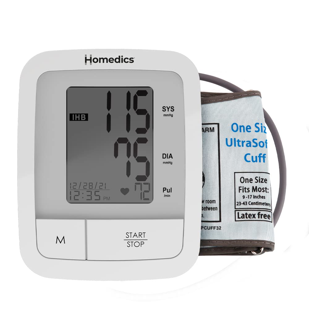 Photo 1 of HoMedics Automatic Arm Blood Pressure Monitor, Clinically Proven Accurate, Quick and Comfortable Readings, 60 Memories, One-Size Arm Cuff Fits Most, Excessive Body Motion Detector