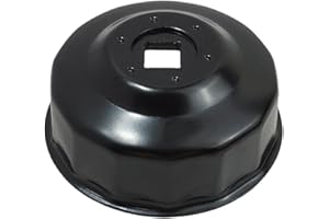 KAKUPPA 65mm Oil Filter Wrench Socket, 14 Flute 3/8 Inch Drive Oil Filter Removal Tool Replace 2540086 2520799 2830550 Fits P