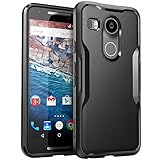 Nexus 5X Case, SUPCASE Google Nexus 5X Case Cover (2015 Release) Unicorn Beetle Series PremiumSlim Hybrid Protective Case / Bumper (Black/Black)