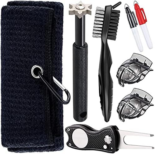 Golf Towel and Tool Accessories KIT – Comes with a Golf Towel, Golf Club Cleaner, Divot Repair Tool, Golf Club Brush, Golf Ball Marker. This are The Perfect Golf Accessories for Men and Women Golf Towel and Tool Accessories KIT – Comes with a Golf Towel, Golf Club Cleaner, Divot Repair Tool, Golf Club Brush, Golf Ball Marker. This are The Perfect Golf Accessories for Men and Women