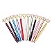 ZNFSZ WOAIWO-Q Pen with Big Diamond/Crystal -Metal Ballpoint Pen Office Supplies -(Pack of 12), Pine, (WOAIWO-239ENJ)