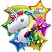 FindFun 33'' Unicorn Foil Balloon Animal Horse Decor for Birthday Baby Shower Party Wdding Child Toys