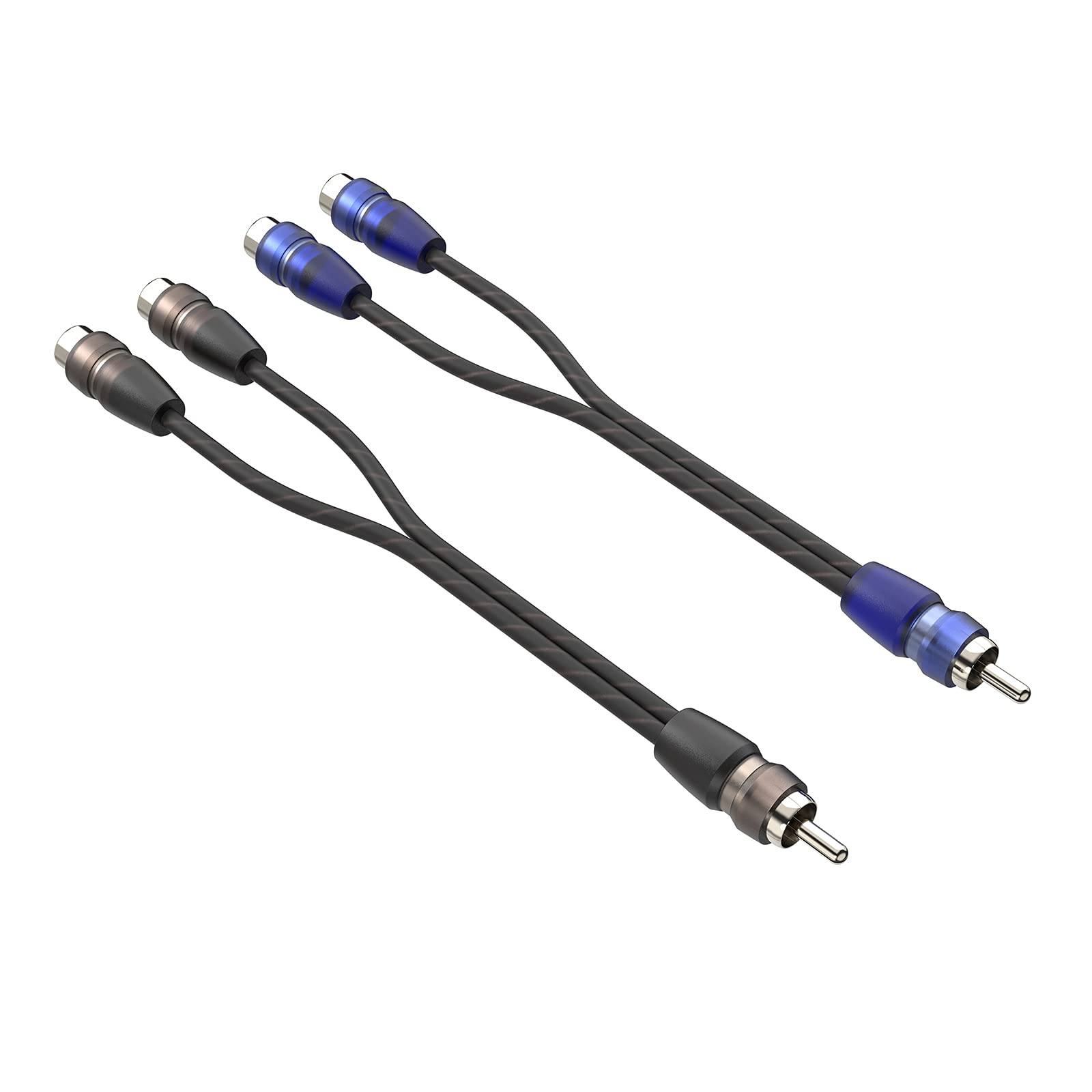Photo 1 of ROCKRIX 0.6ft 2 Female to 1 Male RCA Y Adapter Splitter Connector Cable (2 Pack)
