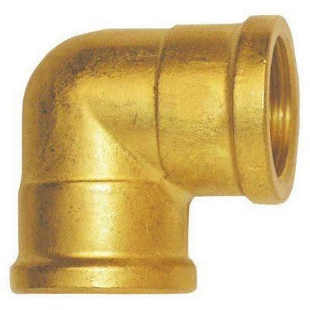 Cornat FLOR92869 Elbow with Internal/External Thread of Brass, Gold, 3/4-Inch