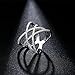 Redbarry 18k Platinum Plated Double Cross X Shape Micro CZ Paved Party Rings, Size 8