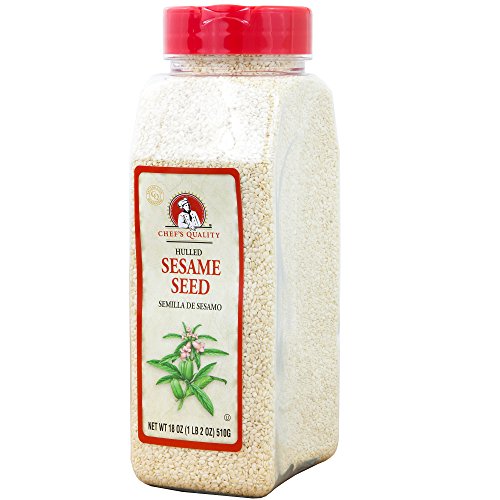 Hulled White Sesame Seed Delightfully Tasty Healthy & Crunchy 100% Natural 1LB - Chef Quality ...