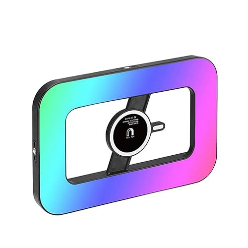 Andoer RGB Handheld Fill Light Portable Magnetic Phone Selfie Live Streaming Photography Lamp