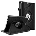TiMOVO Case Compatible with iPad 9.7 2018/2017, iPad Air 2, iPad Air - 360 Degree Rotating Smart Leather Swivel Case with Pencil Holder, Auto Wake/Sleep Fit iPad 5/6th Gen/iPad Air 1/2, Black