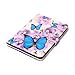 iPad Mini Case, Mini 2/3 Case, Dteck Colorful Painted Flip Stand Leather Card Slots Wallet Case with Auto Wake/Sleep Feature Smart Cover for Apple iPad Mini 3/2/1 (Blue Butterfly)