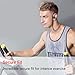 Vislla Bluetooth Headphones, Wireless Sports Earbuds Sweatproof HD Sound Built-in Mic Noise Isolating Earphones for Running Traveling Support 8 hours Working Time