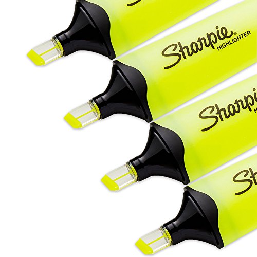 Sharpie Clear View Fluorescent Highlighters, Chisel Tip, Smear Guard