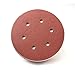 POWERTEC 80 Grit, 25 PK, 6 Inch Sanding Discs – Hook and Loop, 6-Hole Aluminum Oxide Orbital Sander Pads, Woodworking & Paint Round Sandpaper for Random Orbital, Air, Pneumatic & DA Sanders (45208)